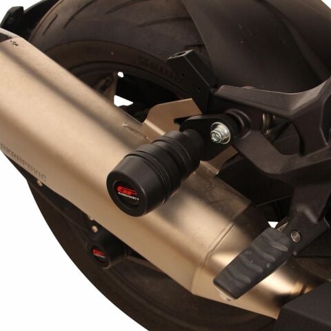 GP Kompozit BMW S 1000 XR 2024-2026 Uyumlu Egzoz Koruma Takozu Siyah