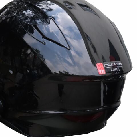 GP Kompozit Kişiye Özel İsim ve Kan Grubu Damla Sticker 6 Adet Siyah Beyaz