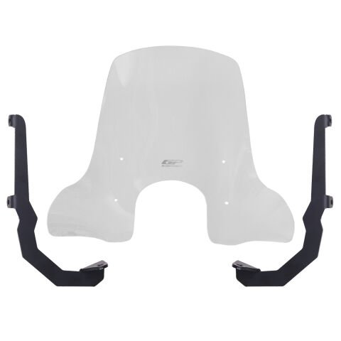 GP Kompozit SYM Fiddle 4 2022-2024 Uyumlu Gidon Bağlantılı Elcikli Ön Cam Şeffaf