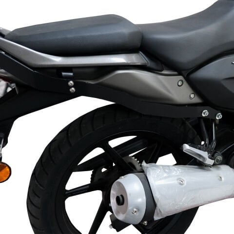 GP Kompozit TVS Raider 125 2024-2025 Uyumlu Arka Çanta Demiri Siyah