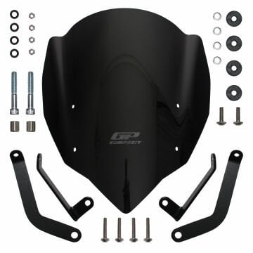 GP Kompozit CF Moto 400 NK / 650 NK 2017-2020 Uyumlu Ön Cam Siyah