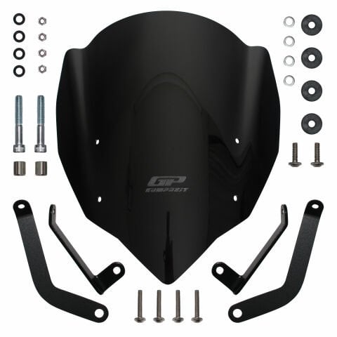 GP Kompozit CF Moto 400 NK / 650 NK 2017-2020 Uyumlu Ön Cam Siyah