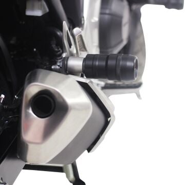 GP Kompozit Honda NC 700 X-S / NC 750 X-S 2012-2025 Uyumlu Egzoz Koruma Takozu Siyah