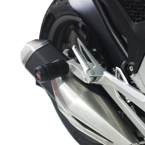 GP Kompozit Honda NC 700 X-S / NC 750 X-S 2012-2026 Uyumlu Egzoz Koruma Takozu Siyah