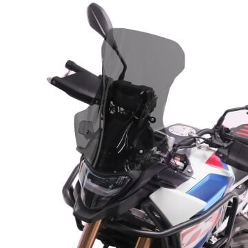 GP Kompozit BMW F 900 GS 2024-2025 Uyumlu Ön Tur Camı Füme