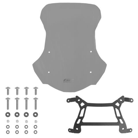 GP Kompozit BMW F 900 GS 2024-2026 Uyumlu Ön Tur Camı Füme