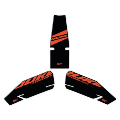 GP Kompozit KTM Duke 390 2024-2026 Uyumlu Tank Pad Seti Siyah