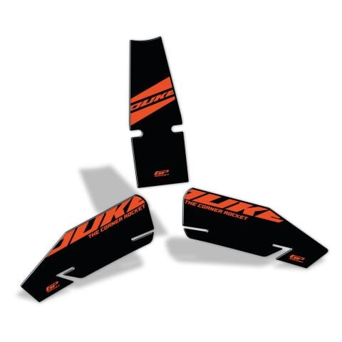 GP Kompozit KTM Duke 390 2024-2026 Uyumlu Tank Pad Seti Siyah