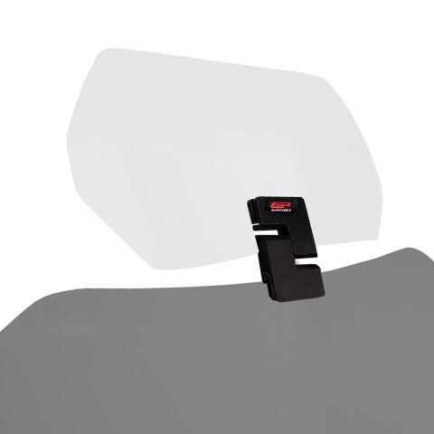 GP Kompozit DFK002 Universal Tek Bağlantılı Deflektör Şeffaf Siyah Aparat