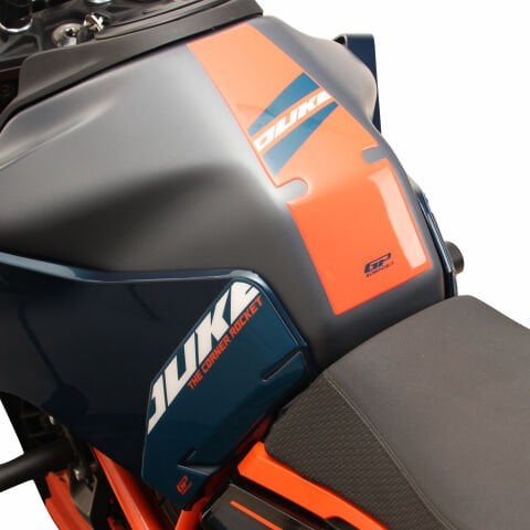 GP Kompozit KTM Duke 390 2024-2026 Uyumlu Tank Pad Seti Mavi