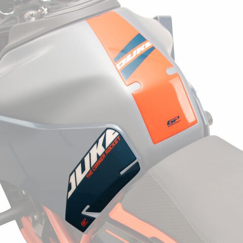 GP Kompozit KTM Duke 390 2024-2026 Uyumlu Tank Pad Seti Mavi