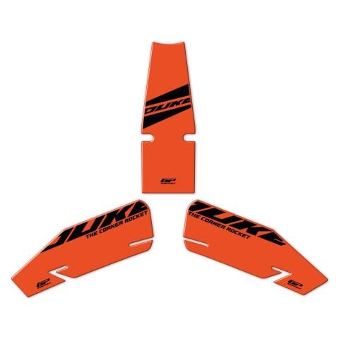 GP Kompozit KTM Duke 390 2024-2026 Uyumlu Tank Pad Seti Turuncu