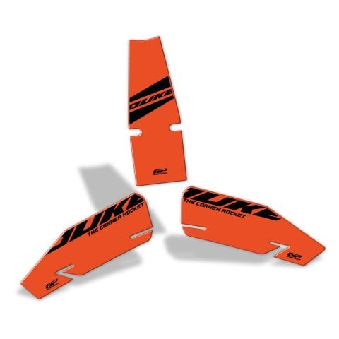 GP Kompozit KTM Duke 390 2024-2026 Uyumlu Tank Pad Seti Turuncu