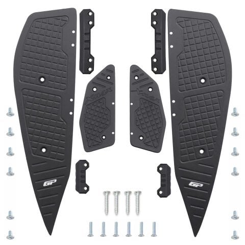 GP Kompozit Yamaha XMAX 250-400 2018-2022 Uyumlu Basamak Alüminyum Siyah