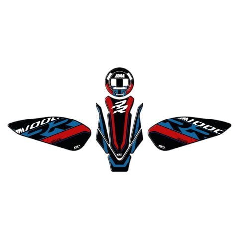 GP Kompozit BMW M 1000 RR 2021-2026 Uyumlu Tank Pad Seti Siyah