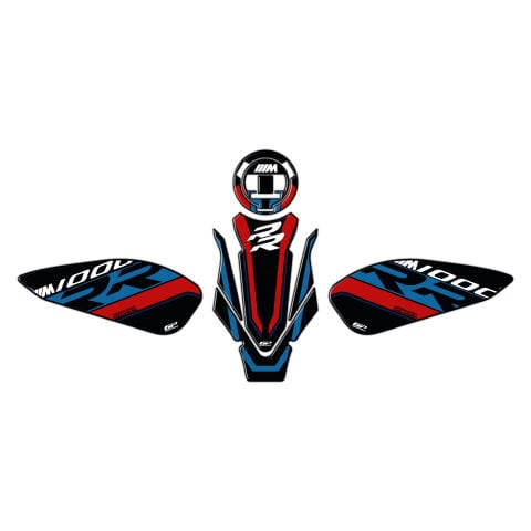GP Kompozit BMW M 1000 RR 2021-2026 Uyumlu Tank Pad Seti Siyah