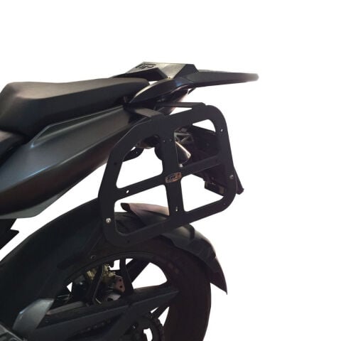 GP Kompozit Bajaj Pulsar NS 200 2011-2023 Uyumlu Yan Çanta Demiri Siyah