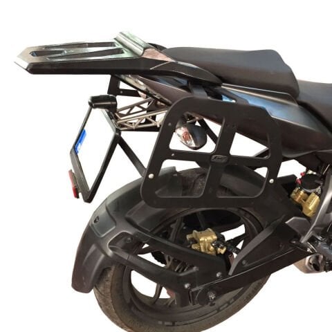 GP Kompozit Bajaj Pulsar NS 200 2011-2023 Uyumlu Yan Çanta Demiri Siyah