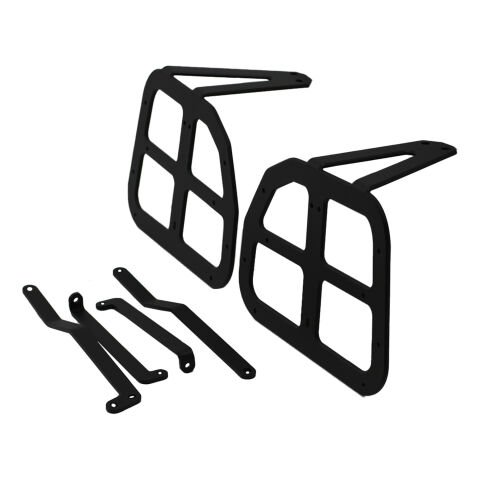 GP Kompozit Bajaj Pulsar NS 200 2011-2023 Uyumlu Yan Çanta Demiri Siyah