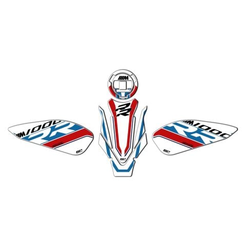 GP Kompozit BMW M 1000 RR 2021-2024 Uyumlu Tank Pad Seti Beyaz