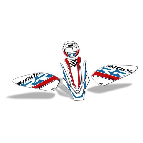 GP Kompozit BMW M 1000 RR 2021-2026 Uyumlu Tank Pad Seti Beyaz