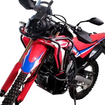 GP Kompozit Honda CRF250/300 Rally 2023-2024 Uyumlu Motor Koruma Demiri Seti Siyah