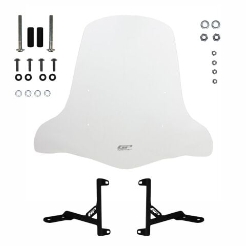 GP Kompozit Scooter Universal Elcikli Ön Cam Şeffaf