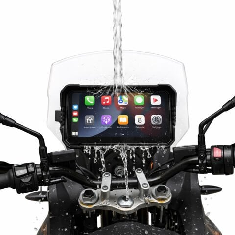 GP VOVEL M-790B 6.25” Ekran Ön Arka Kameralı Motosiklet CarPlay Basınç Sensörlü Multimedya Navigasyon Sistemi