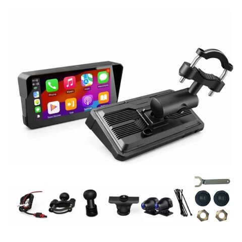 GP VOVEL M-790B 6.25” Ekran Ön Arka Kameralı Motosiklet CarPlay Basınç Sensörlü Multimedya Navigasyon Sistemi