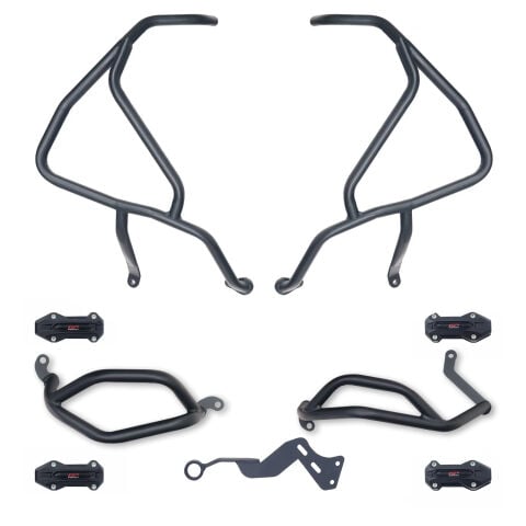 GP Kompozit Honda NX 500 2025-2026 Uyumlu Motor Koruma Demiri Seti Siyah