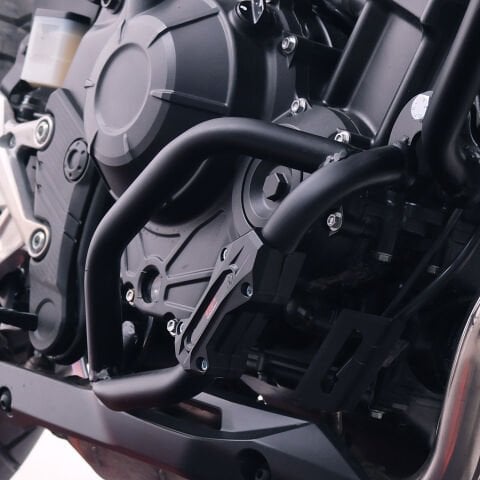 GP Kompozit Honda NX 500 2025 Uyumlu Motor Koruma Demiri Seti Siyah