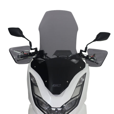 GP Kompozit Honda PCX 125 2021-2024 Uyumlu Ön Tur Camı Füme