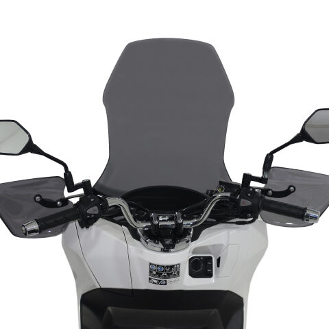 GP Kompozit Honda PCX 125 2021-2024 Uyumlu Ön Tur Camı Füme