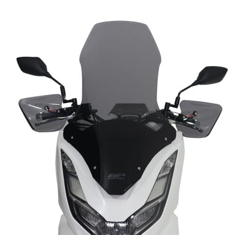 GP Kompozit Honda PCX 125 2021-2024 Uyumlu Ön Tur Camı Füme