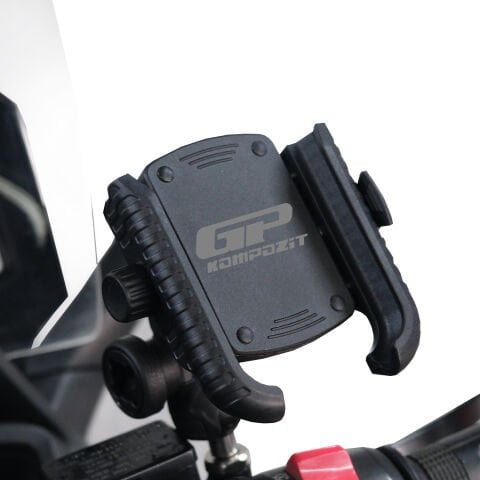GP Kompozit Honda Forza 250 2018-2026 Uyumlu Titreşim Modüllü Telefon Tutucu Siyah