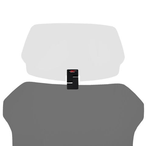 GP Kompozit DFK004 Universal Tek Bağlantılı Deflektör Şeffaf Siyah Aparat