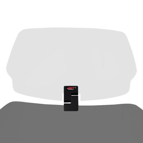 GP Kompozit DFK004 Universal Tek Bağlantılı Deflektör Şeffaf Siyah Aparat