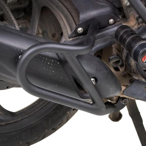 GP Kompozit Honda Dio 2021-2025 Uyumlu Egzoz Koruma Demiri Siyah