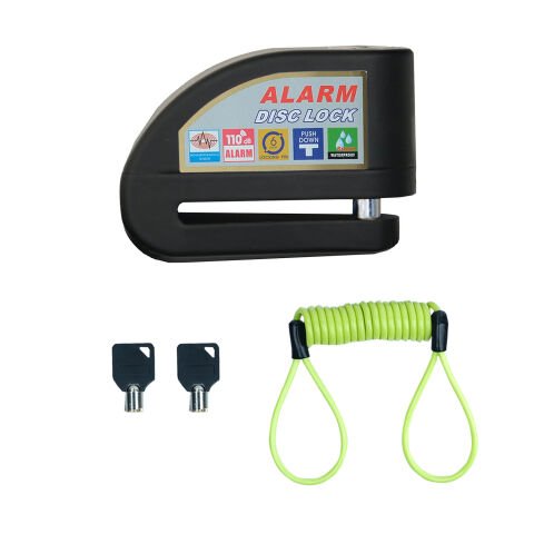 GP Kompozit DSK004 Universal Alarmlı Motosiklet Disk Kilidi Siyah