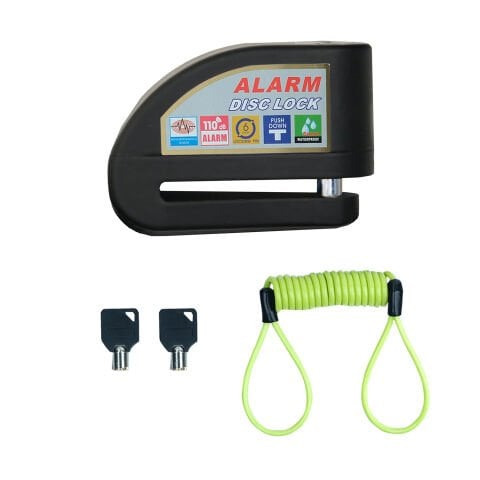 GP Kompozit DSK004 Universal Alarmlı Motosiklet Disk Kilidi Siyah