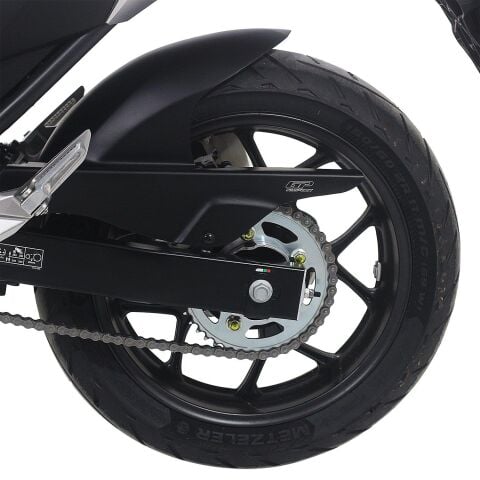 GP Kompozit Honda NC 700 X-S / NC 750 X-S 2012-2026 Uyumlu Zincir Korumalı Uzun Arka Çamurluk Siyah