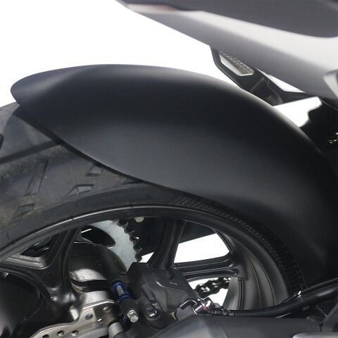 GP Kompozit Honda NC 700 X-S / NC 750 X-S 2012-2026 Uyumlu Zincir Korumalı Uzun Arka Çamurluk Siyah