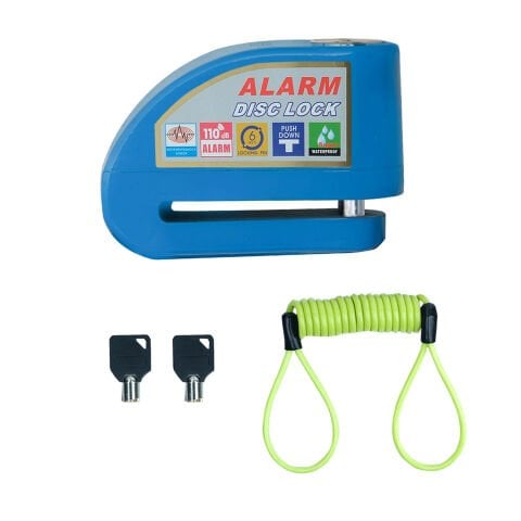 GP Kompozit DSK004 Universal Alarmlı Motosiklet Disk Kilidi Mavi