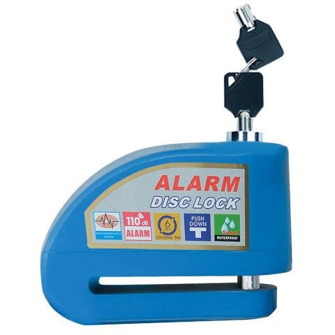 GP Kompozit DSK004 Universal Alarmlı Motosiklet Disk Kilidi Mavi