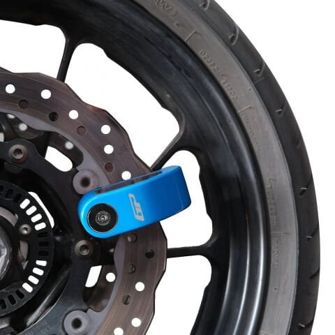 GP Kompozit DSK004 Universal Alarmlı Motosiklet Disk Kilidi Mavi