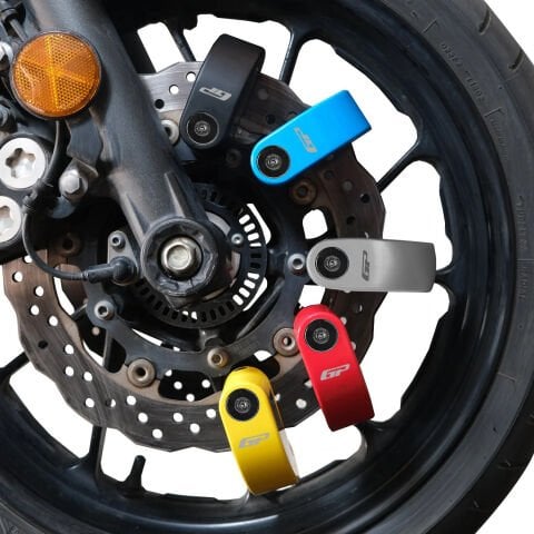 GP Kompozit DSK004 Universal Alarmlı Motosiklet Disk Kilidi Kırmızı