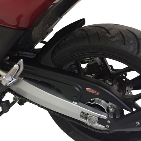 GP Kompozit Honda NC 700 S / NC 750 S 2012-2020 Uyumlu Zincir Korumalı Kısa Arka Çamurluk Siyah