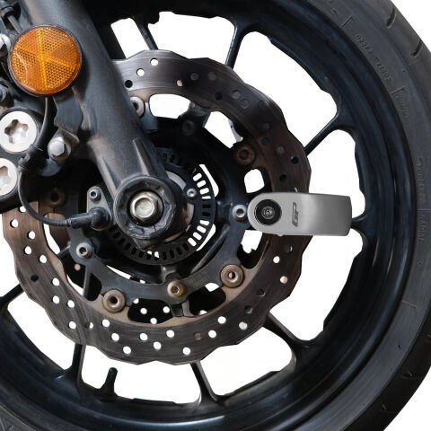 GP Kompozit DSK004 Universal Alarmlı Motosiklet Disk Kilidi Gri