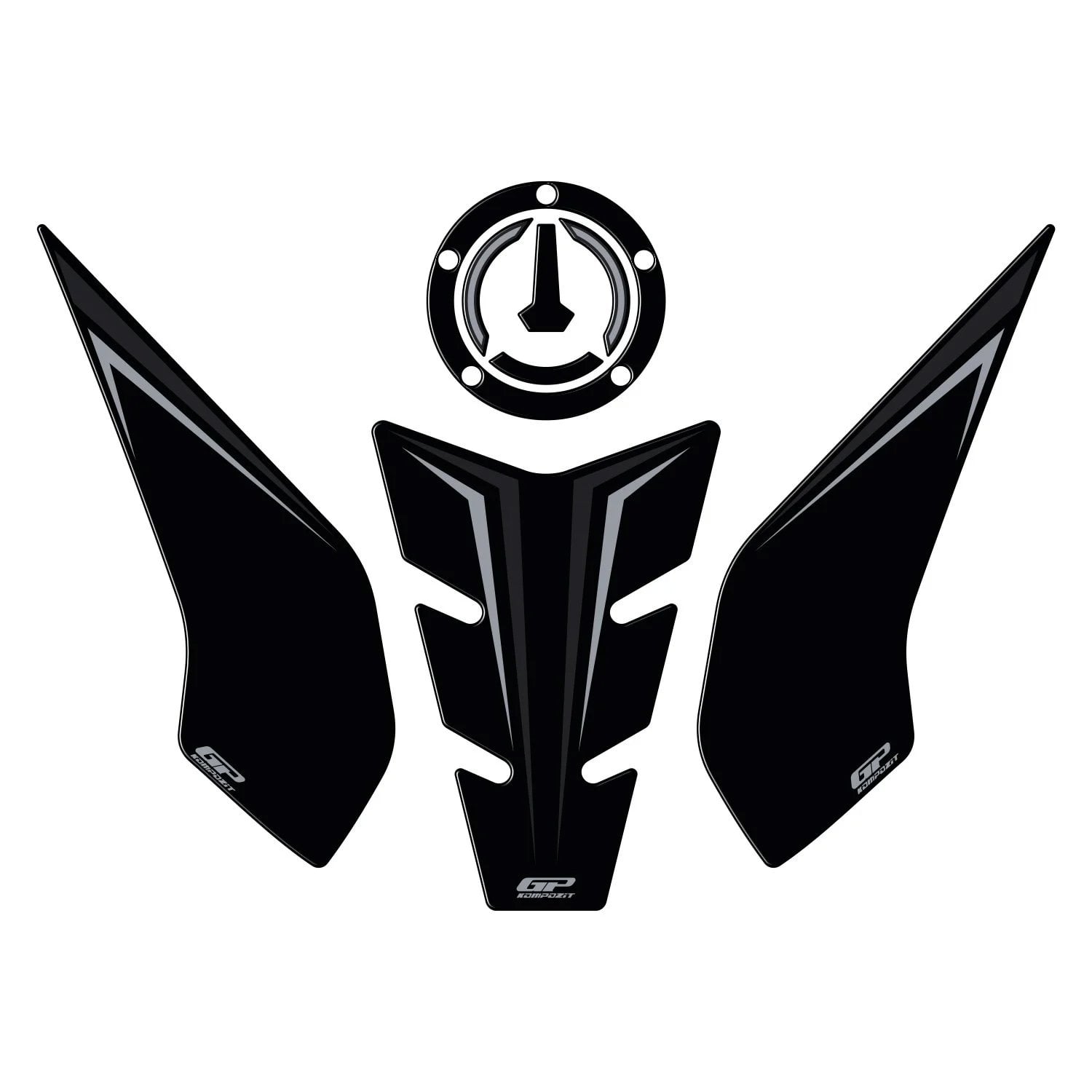 GP Kompozit QJ MOTOR SRK 400 RR 2023-2024 Uyumlu Tank Pad Siyah