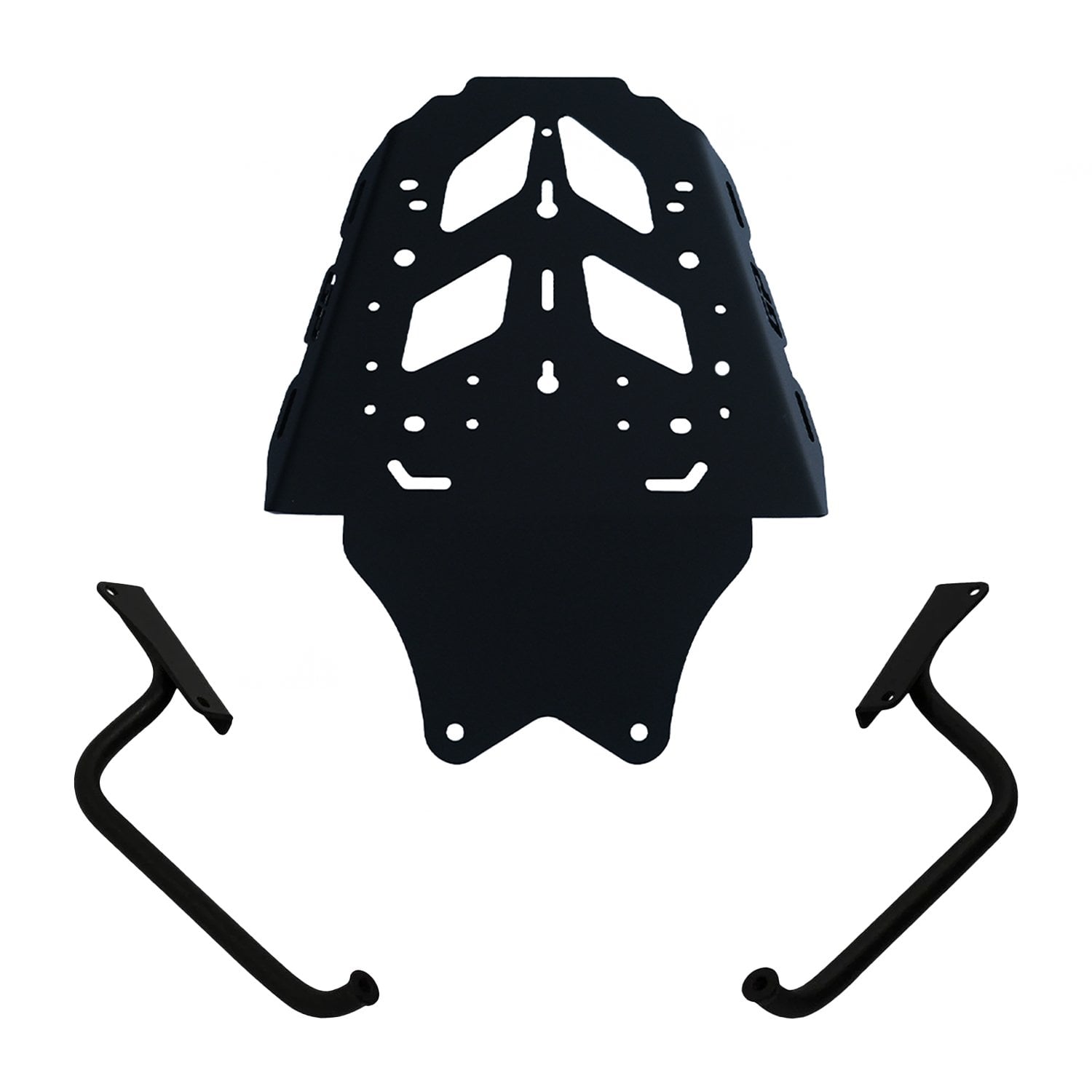 GP Kompozit KTM 250 / 390 Adventure 2020-2024 Uyumlu Arka Çanta Demiri Siyah